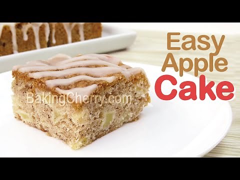 APPLE CAKE | QUICK AND EASY RECIPE | How to Make a Soft and Fluffy Apple Cake | Baking Cherry
