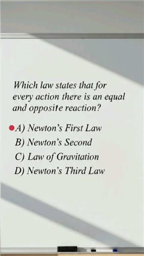 Newton's Laws | Physics Important Mcqs