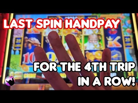 Last Spin HANDPAY for the 4th Vegas Trip in a Row!