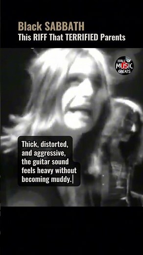 Black SABBATH: This RIFF That TERRIFIED Parents