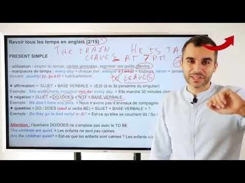 Les temps en anglais apprenez TOUTE la conjugaison anglaise explications et exemples faciles360p