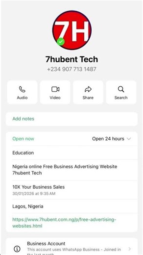 The Best WhatsApp TV Channel in Nigeria is 7hubent Tech Digital Marketing Forums Lagos #shorts
