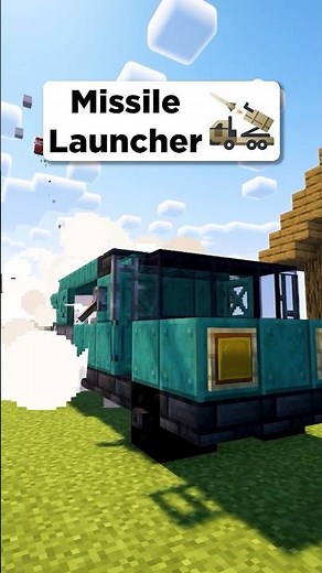 Minecraft Missile Launcher🚀 #shorts