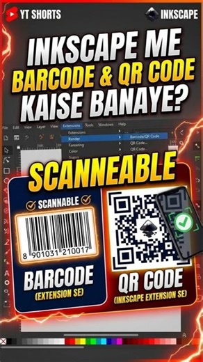 Generate Scannable QR & Barcodes in Inkscape