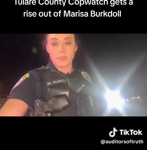Marisa Burkdoll Confronted by Tulare County Copwatch