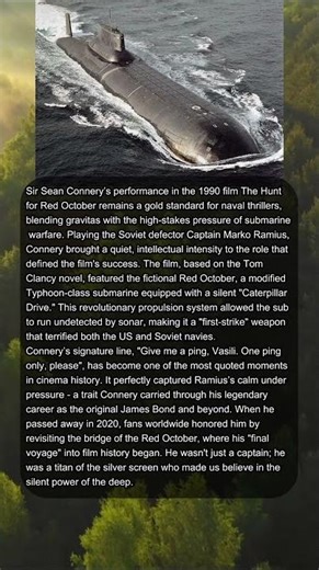 SIR SEAN CONNERY’S FINAL VOYAGE ⚓