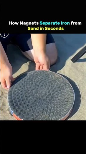 How Magnets Separate Iron from Sand in Seconds