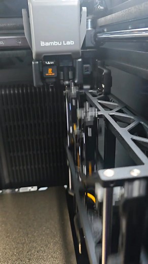 The new Vortek Hotend System test. So smooth and accurate. Now to print something, probably ly practical, Like a poop chute... *sigh* always gotta print the needed stuff before the fun stuff. #bambulabh2c #bambulab Bambu Lab 3D | Corvidae Creations, LLC