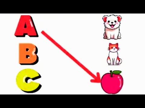 abcd matching | lkg class english Worksheets | Match the letters with pictures