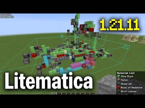 How To Download & Install Litematica Update 1.21.11 - Schematica Mod For Minecraft