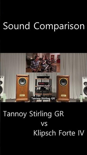 [Sound Comparison] Tannoy Stirling GR vs Klipsch Forte IV (Catherine Russell - Alone Together) (3)