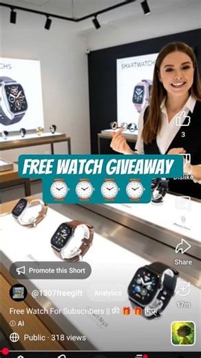 Free Smart Watches || #free #smartwatch #giveaway #freegift