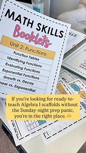 Because let’s be real....your students don’t need 30 more worksheets. They need structure that actually sticks. The kind that walks them from “I don’t get it” ➡️ “ohhh, that makes sense now.” The kind that’s visual, leveled, and already scaffolded—so you can stop reinventing the wheel and actually enjoy teaching functions again. Each Math Skills Booklet focuses on one essential concept: clear vocabulary, model problems, tiered practice (mild 🌶️ spicy 🌶️🌶️ hot 🌶️🌶️🌶️), and an error analysis
