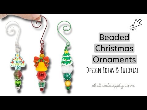 Beaded Christmas Ornament Crafting Tutorial