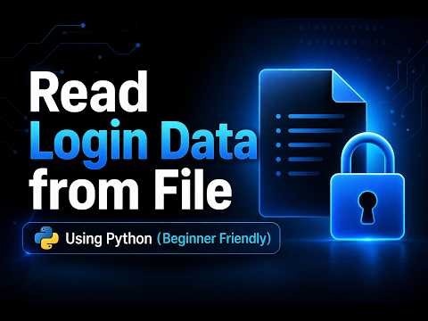 Read Login Data from File with Python (Beginner Tutorial)