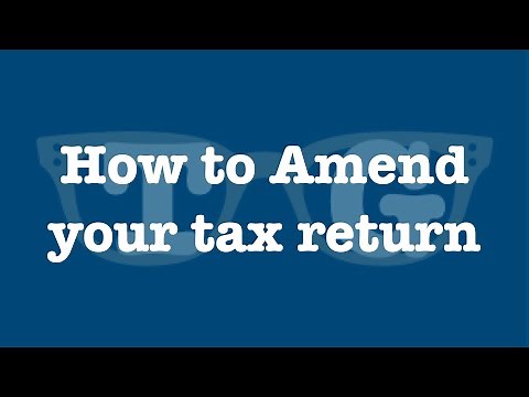 How to amend your tax return