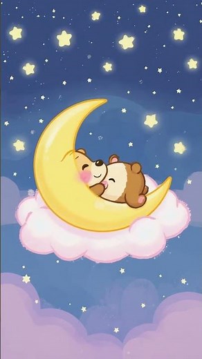 Gentle Baby Lullaby with Cute Bear Animation 🧸 | Soothing Sleep Song for Bedtime