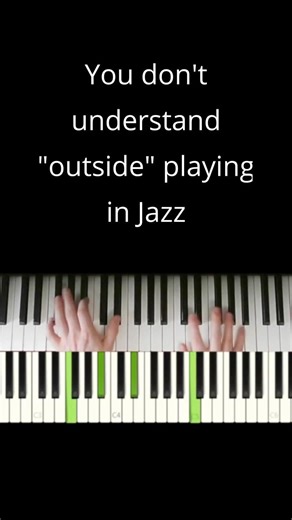 How to play “out” using Tonal Systems Pt. 1 - Jazz Piano #shorts #jazz