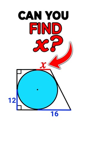 Can You Find X?| (Circle and Trapezoid) #geometry