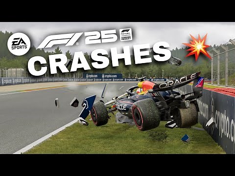 F1 25 REALISTIC CRASH COMPILATION 💥 (DAMAGE MOD #19)