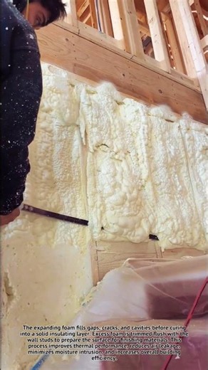 This insulation method improves air sealing while reducing energy loss throughout the building.