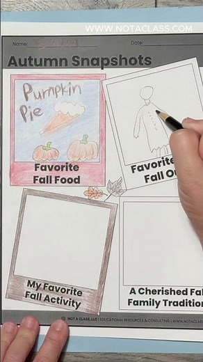 Fall Activity Packet | Welcome Autumn Book | Fall Writing Activities | Thanksgiving Break