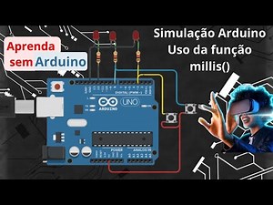 Arduino com simulação | aprender arduino com tinkercad | função millis() | Automação residencial