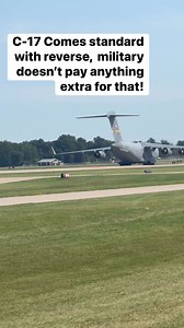 221K views · 1.1K reactions | Did you know the C-17 can reverse itself? #c17 C17 East Coast Demo Team #oshkosh #c17globemaster | Love Airplanes and Stars | Facebook
