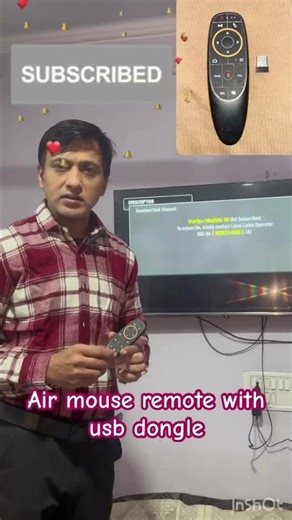 Air mouse remote with usb dongle
