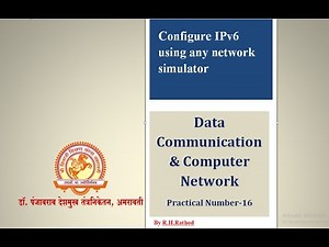 DCC-Practical no.16-Configure IPv6 using any network simulator