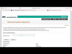 How to set the MNSure Assister for your MNSure.org health insurance account | Keith Martinson, Agent