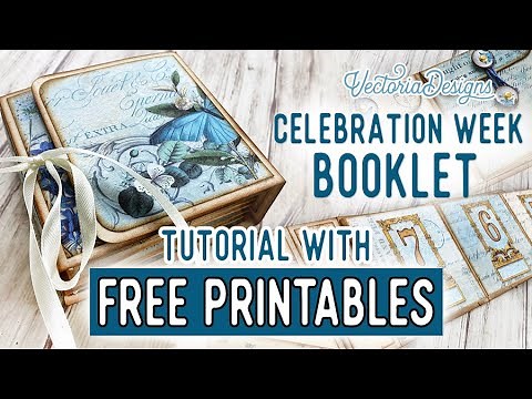 Teal Memories "Celebration Week" Booklet Tutorial + All the Printables for Free