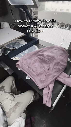 How to Remove Hoodie Pocket for a Cropped Hoodie