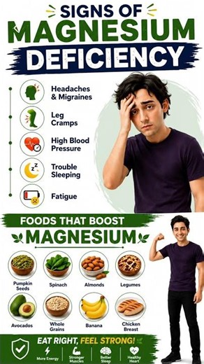 ⚠️ 5 Warning Signs of Magnesium Deficiency You Should Never Ignore!