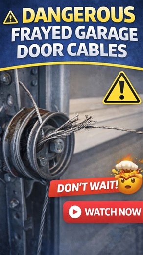 Rocket Garage Doors on Instagram: "“See these strands? That cable is about to fail. We’re replacing it today because when a cable snaps, the door can slam down and cause damage. New cable in, tension balanced, and we’ll test the door to make sure it’s smooth and safe.” Option 3 (More educational) “Frayed cables usually happen from wear, rust, or misalignment. We’re replacing this cable now to prevent a sudden failure. After the new cable is installed, we’ll reset tension and run safety tests to 