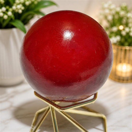 Red Jasper Crystal Sphere – Grounding Stone, Spiritual Protection, Polished Decor Orb - Etsy