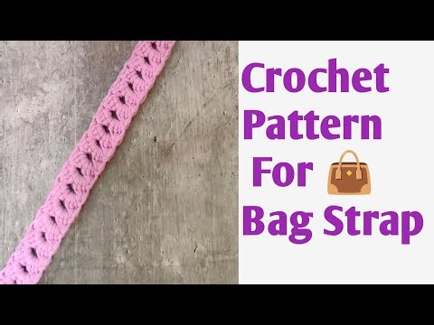 Beautiful And Easy Crochet Pattern For Bag Strap 👜| Tutorial For Beginners |