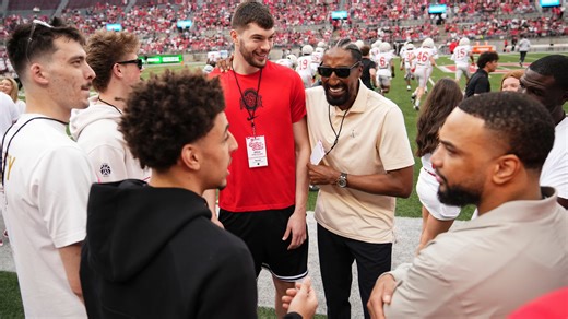 Justin, Scottie Pippen on hand for Ohio State's spring game