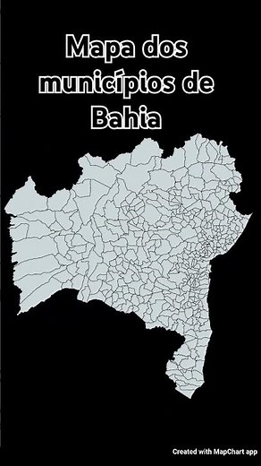 Mapa dos municípios de Bahia