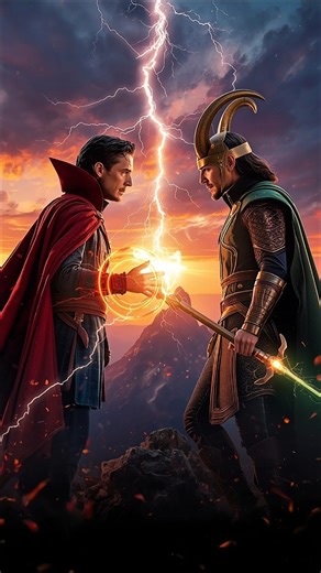 Doctor Strange vs Loki – The Ultimate Magic Battle 🔥 | Epic Marvel Showdown #shorts