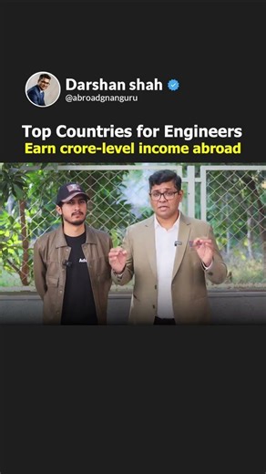 Top Countries for Engineers Earn crore-level income abroad #motivation #abroadinformation