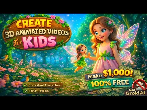 How to Create a 3D Animated Video for Kids using 100% Free Ai tools ( full tutorial)