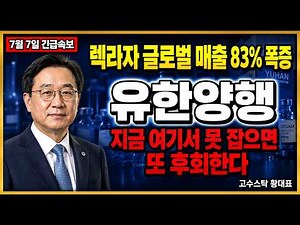 [유한양행 주가 전망] 칠만원 지지 가능한가 빈 구간 탈출 조건 분석 #유한양행 #유한양행주가전망 #유한양행목표가