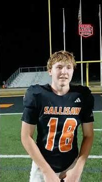 QB Kase Adams and 2-way lineman Dagan Grizzle after Sallisaw's 39-28 win over Southside! #football
