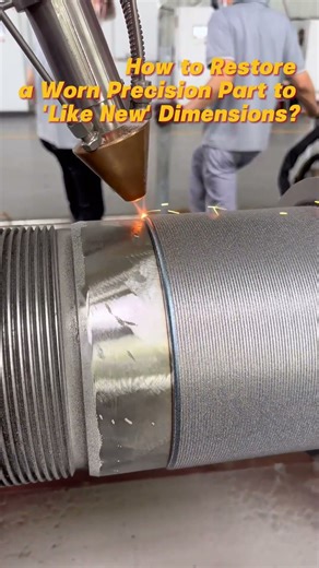 How to Restore a Worn Precision Part to 'Like New' Dimensions?#LaserCladdingRepair #Restoration