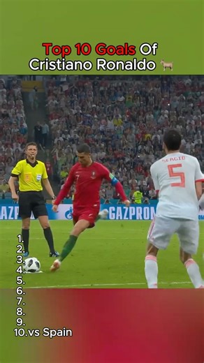 Top 10 Goals Of Cristiano Ronaldo 🐐 #football