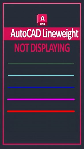 AutoCAD Line Thickness Not Changing? | Fix Lineweight Not Displaying in AutoCAD (Easy Solution)