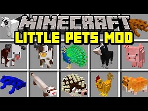 Minecraft LITTLE PETS MOD! | PET HAMSTERS, HEDGEHOGS, FERRETS, FROGS! | Modded Mini-Game #Minecraft