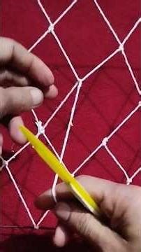 net mending repair knots #castnetrepair