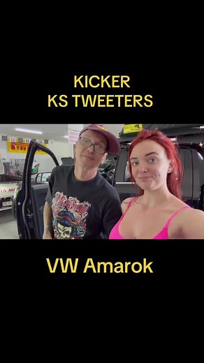 Wow how awesome are these new Kicker KS tweeters , very small VERY POWERFUL crystal clear and very transparent sound CHECK EM OUT !!! #kicker #speaker #tweeter #caraudio #vw #vwamarok